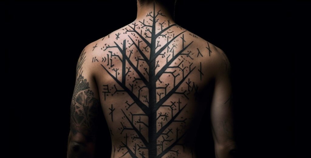 Algiz Rune Tattoo