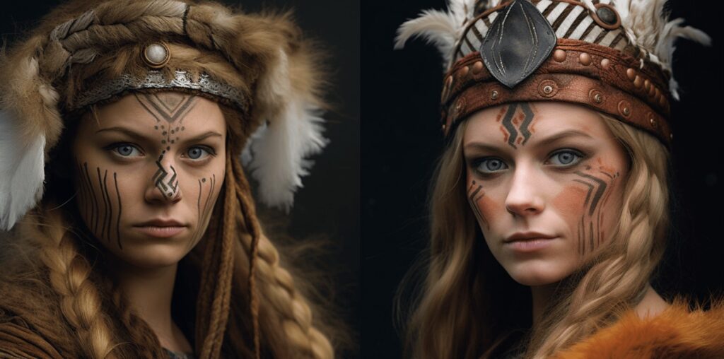Viking Women Wear Makeup