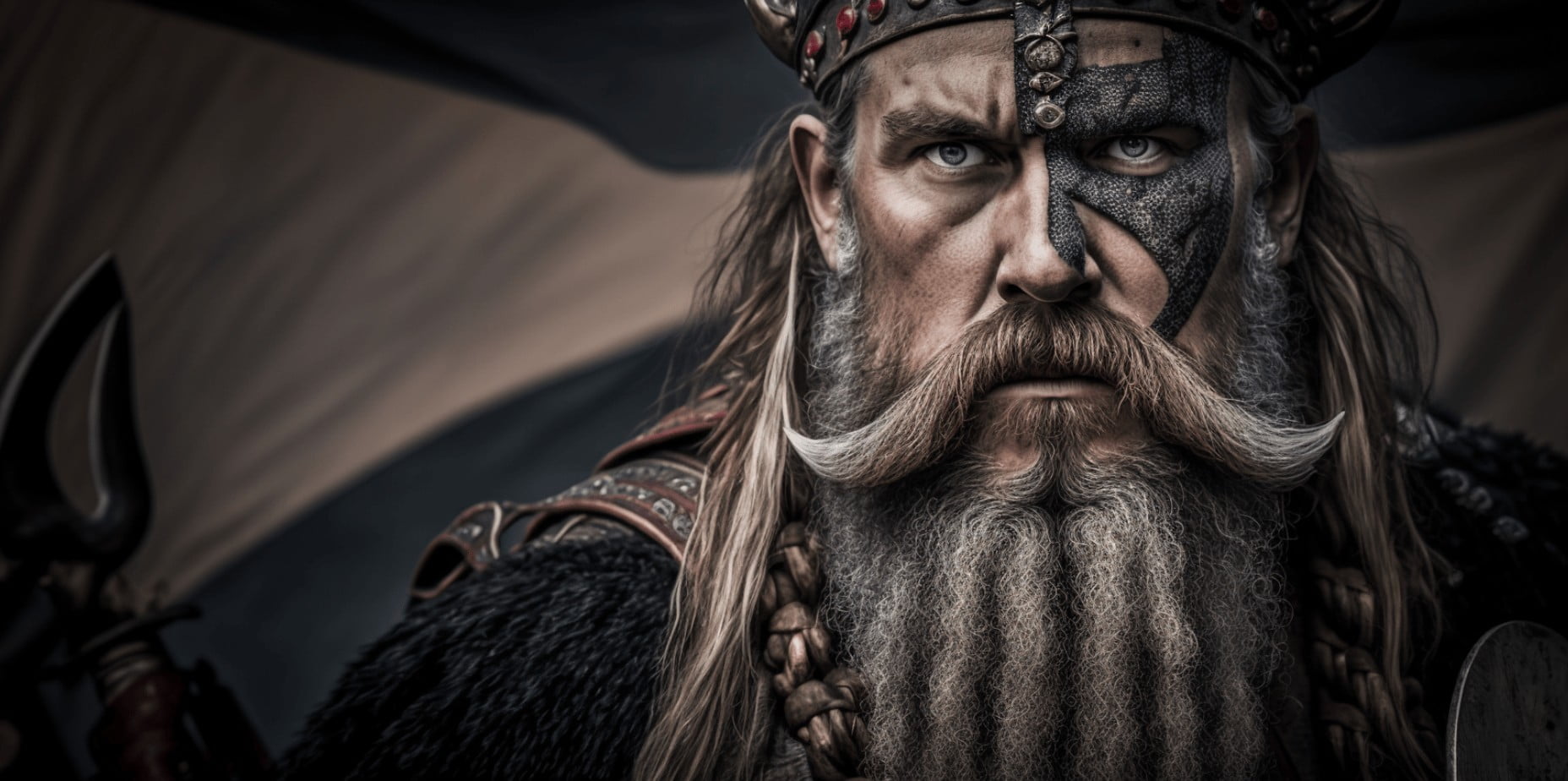 traditional viking face paint