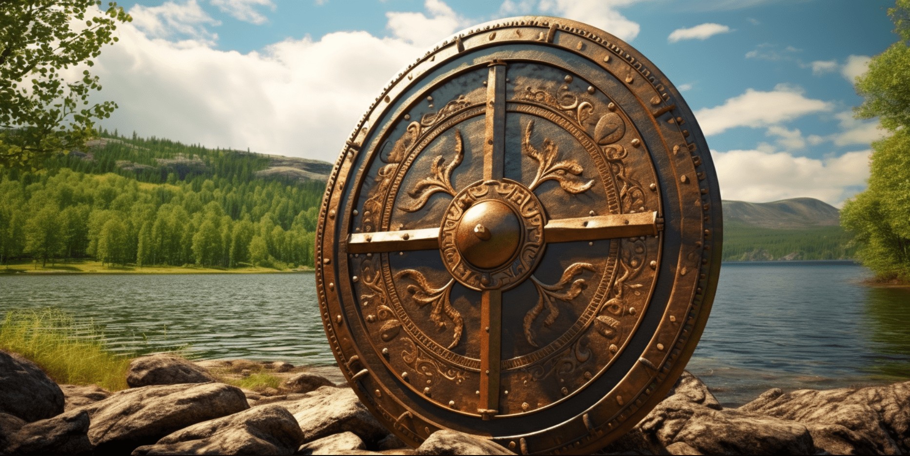 ancient viking shields