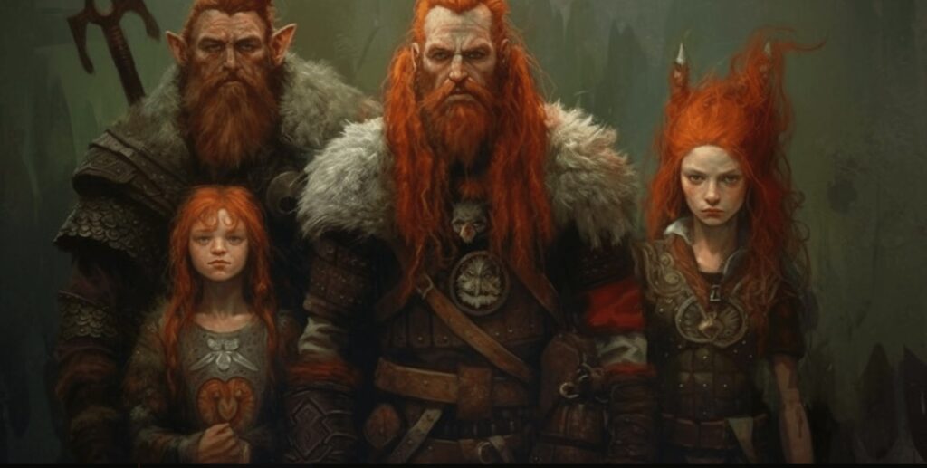 Viking red hair