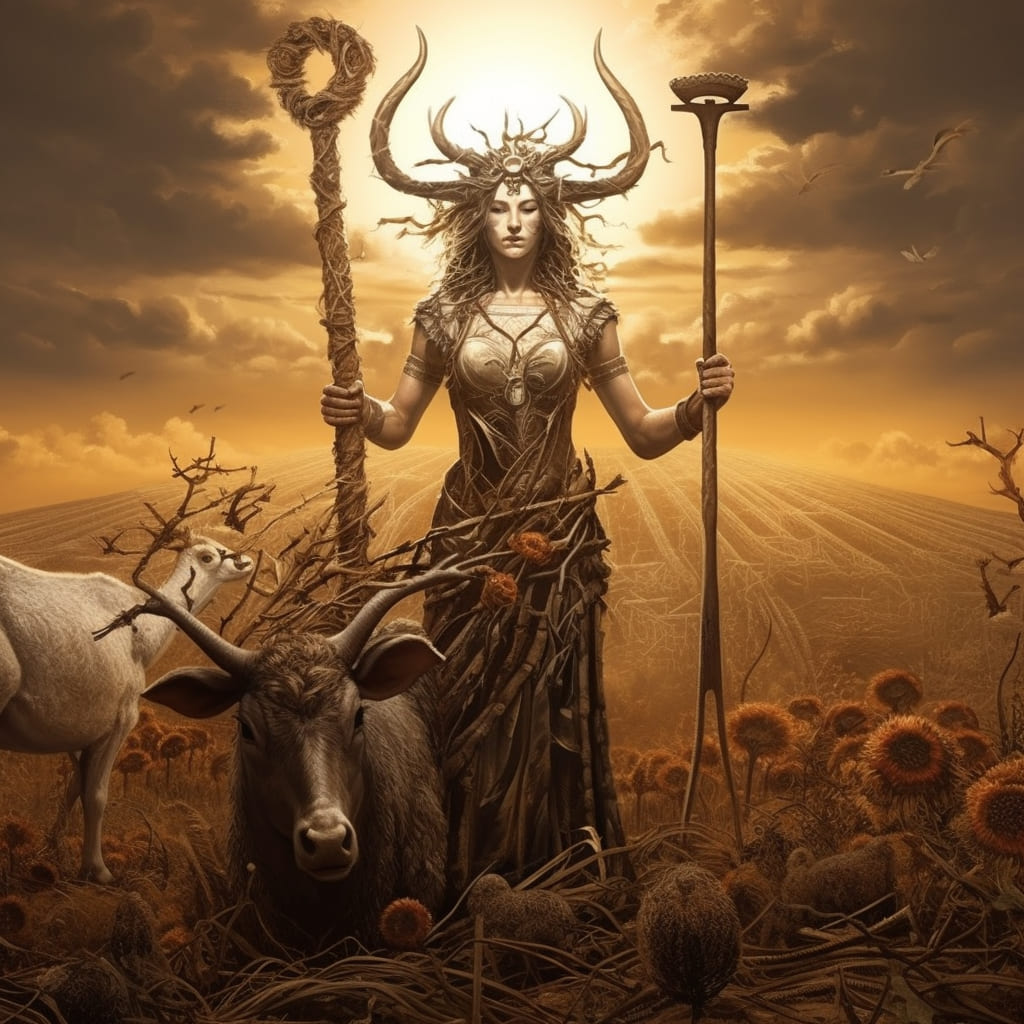 Aesir Goddesses Gefjon - Norse mythology