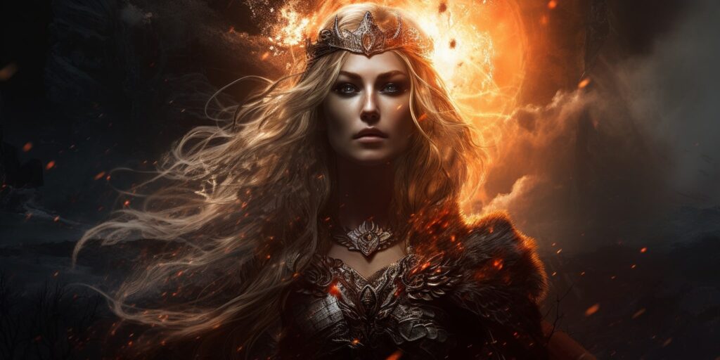 Frigg- Norse Goddess Queen of Asgard by ArtbyMorganCMorgan on
