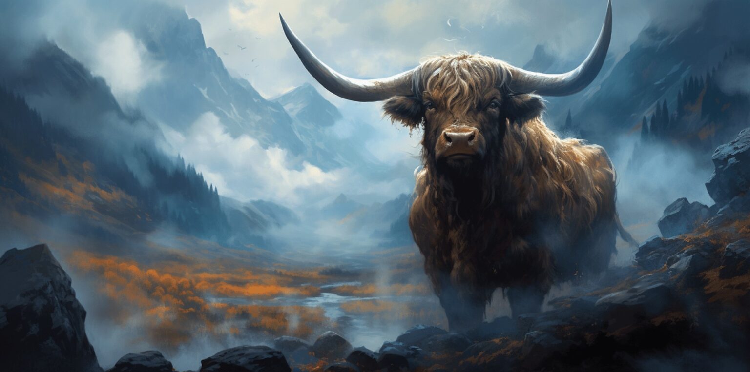 Audhumla - The Primeval Cow of Norse Mythology - Viking Style