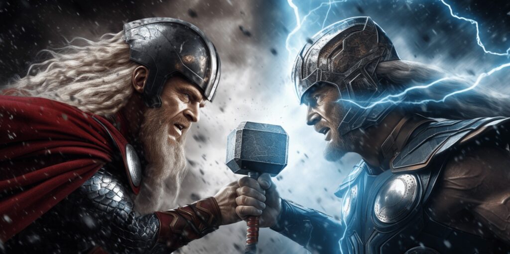 Marvel Thor Vs. Norse Thor