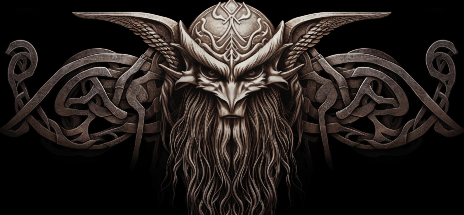 Odin, one of my own tattoo designs coming to life on skin, loved tatto