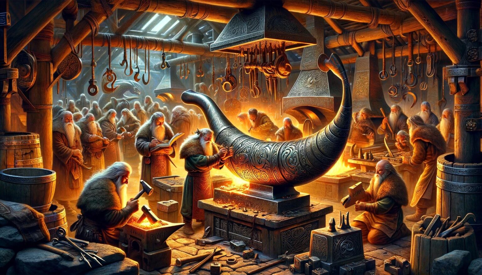 The Craftsmanship of Myth: Making of the Gjallarhorn - Viking Style