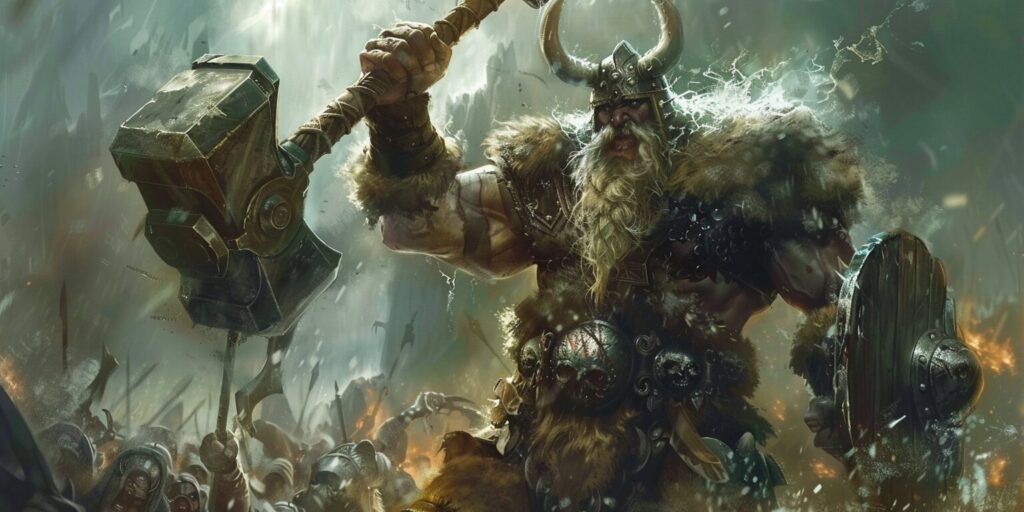 Norse God Donar and the Giants