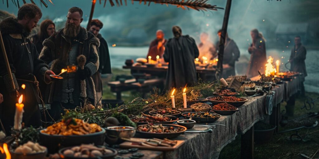 Feasts and Gatherings at Viking Funerals