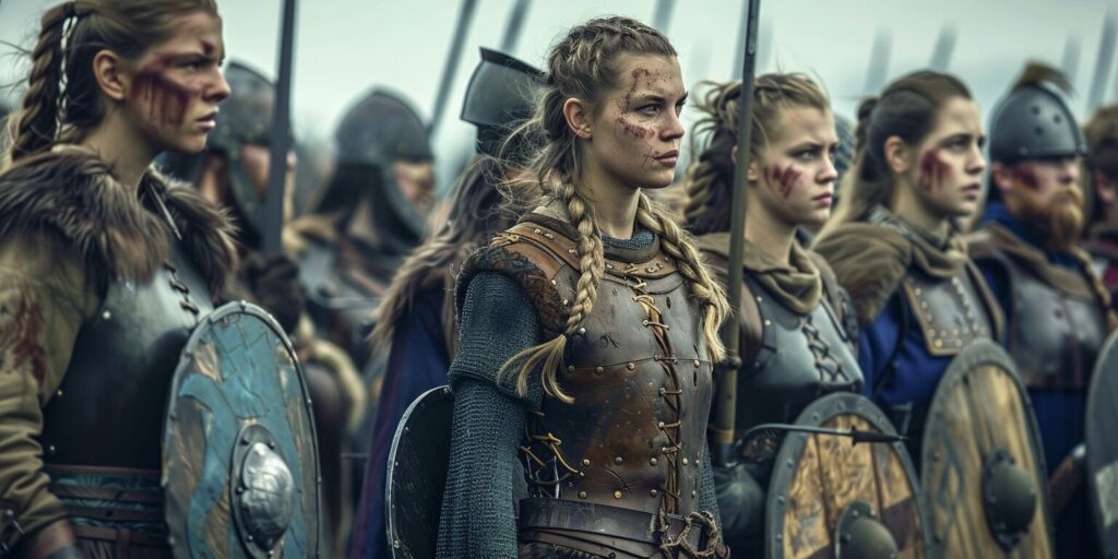 Female Viking warriors