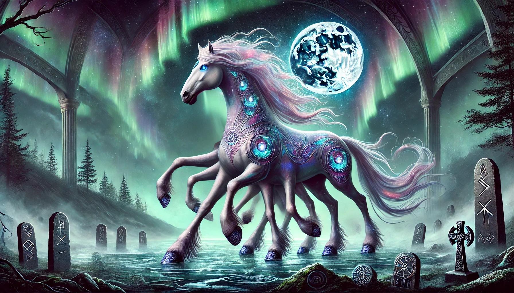 The Tale of Sleipnir: Norse Mythology's Legendary Horse - Viking Style