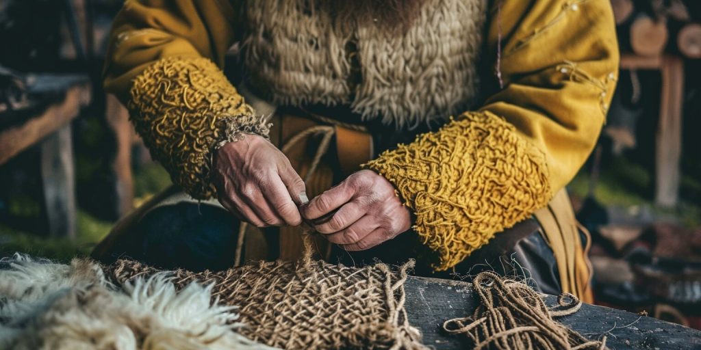 Viking textile and sewing techniques