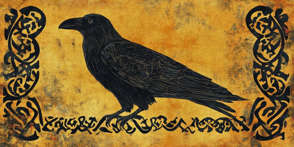 Norse Raven Banner