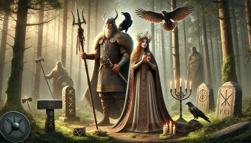 Odin and Frigg