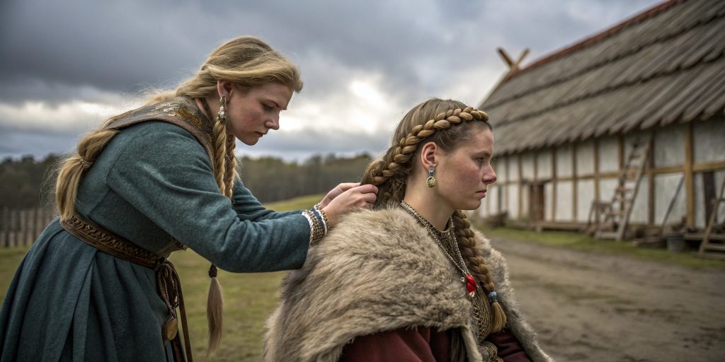 Viking Braiding Practices