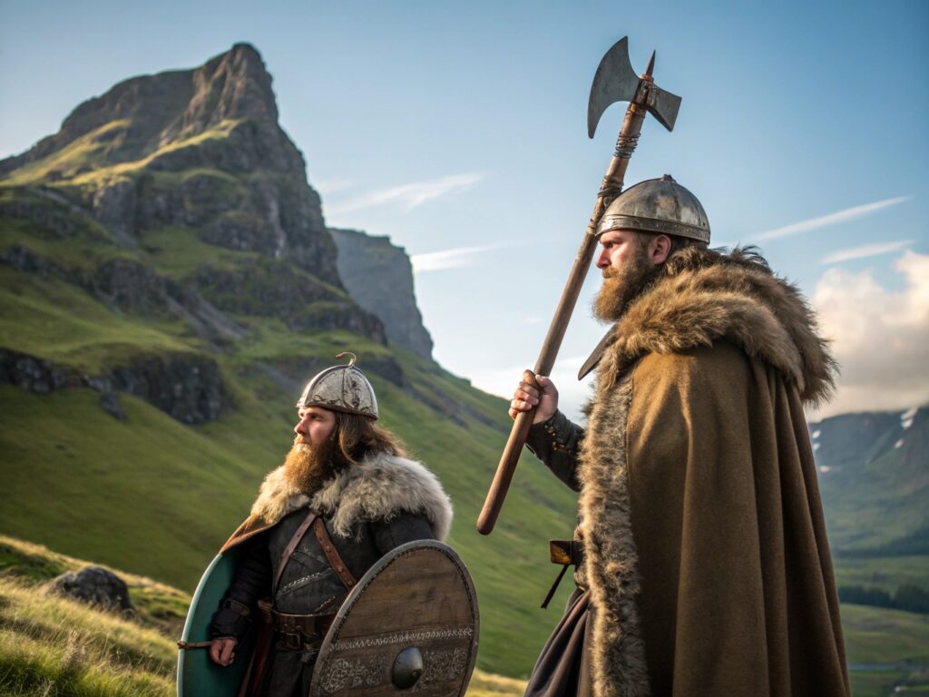 two-viking-men-in-mountains